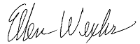 Ellen Wexler's signature